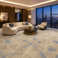 Moquette murale à mur, tapis en polyester imprimé 3D, taille personnalisée, motif imprimé, moquette commerciale pour couloir d'hôtel