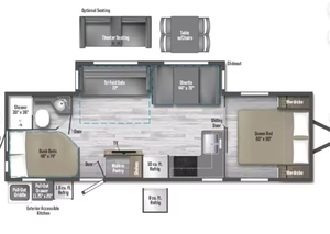 Autocaravana Ecológica Winnebago M-i-n-n-i-e 2801BHS 2023 2024, Remolque de Viaje - Product Image 3