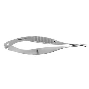 กรรไกรผ่าตัดแบบแคปซูลอโทมี ยี่ห้อวานนาส ผลิตจากสแตนเลสสตีล โค้ง สำหรับงานผ่าตัดจุลศัลยกรรม ตา และเนื้อเยื่อละเอียด ใช้ด้วยมือ คุณภาพสูง สำหรับโรงพยาบาล - Product Image 4