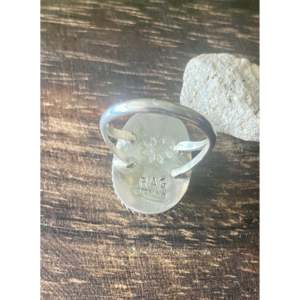 Reda Galvan Sonoran Mountain Turquoise & <b>Emerald</b> Cut Sterling <b>Silver</b> <b>Ring</b> Handmade Bezel Setting Everyday Wear Size 8.75 - Product Image 5