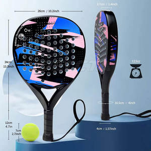 Raquette de padel en fibre de carbone en gros, raquette de padel de sport sur mesure, nouvelle arrivée, raquette de padel - Product Image 5