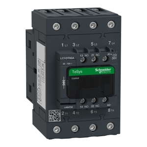 Contattore SCHNEIDER ELECTRIC LC1DT80ACD TeSys D 4P (4 NO) con bobina standard AC-1 <= 440V 80A 36V DC - Product Image 1