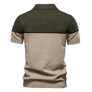 NOVEDAD DE VERANO 2025, POLO de punto de manga corta para hombre, camisas informales de punto con solapa de manga corta para hombre - Product Image 2
