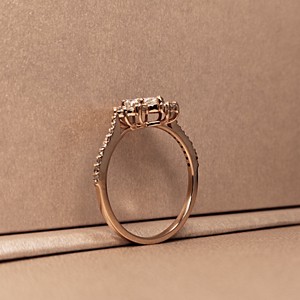 Bague de fiançailles classique de haute qualité pour femme, bague de fiançailles en argent sterling avec moissanite de laboratoire taille marquise - Product Image 3