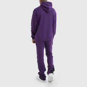 mens tracksuit full zip <b>jacket</b> and joggers soft polyester fabric moisture control perfect for daily <b>workout</b> use - Product Image 3