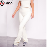 Ensembles de yoga et de sport pour femmes sur mesure en gros, qualité supérieure, 100% coton, vêtements de sport sans couture, ensemble de fitness uni pour la salle de sport