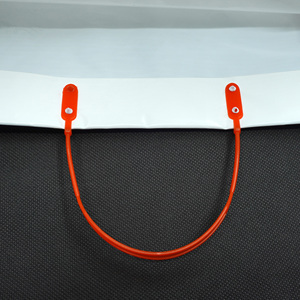 Mua sắm bao bì cứng nhắc xử lý túi nhựa Poly LDPE cứng nhắc Snap con dấu vòng lặp nhựa cứng vòng lặp xử lý Túi mua sắm cho quần áo - Product Image 4