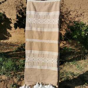 Manta Marroquí Hecha a Mano, Auténtica, Artesanal, Diseño Tribal, Suave, Tejida, Decoración para el Hogar, Regalo - Product Image 1