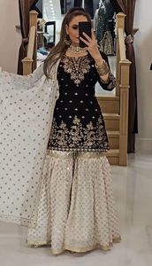 Nuevo diseño paquistaní Salwar Kameez traje bordado con Dupatta a juego para un aspecto elegante a los mejores precios de la <span class=keywords><strong>India</strong></span> - Product Image 5