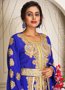 Kaftan islámico marroquí moderno para mujer Vestido de playa largo hasta el suelo con suministro ODM de manga larga transpirable - Product Image 2