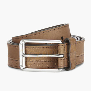 Cinturón de cuero genuino informal de alta calidad para hombre, aleación para hebilla, longitud personalizada, diversos colores, estilo de personalidad a la moda - Product Image 1