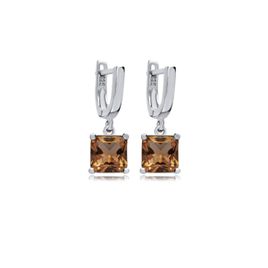 8x8มม. รูปทรงยุ่งเหยิงต่างหูหิน sultanite 925สเตอร์ลิงเครื่องประดับตุรกี - Product Image 1