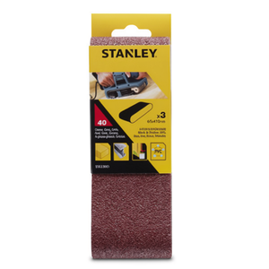 Paquete Múltiple de Bandas de Lijado Stanley de 65x410 mm para Uso con Lijadora de Banda - Product Image 2