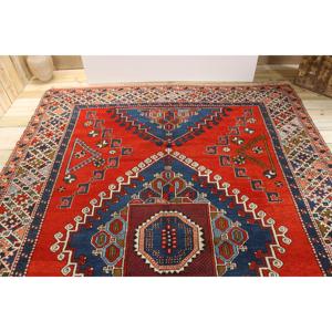 Tapis turc 7,2 x 10,9 pieds, tapis vintage surdimensionné, tapis persan rouge - Product Image 3