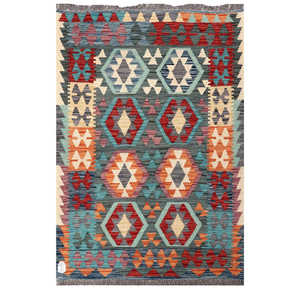 พรมอิมาโกะ ไมมานา อัฟกานิสถาน พรมคิลิม ขนาด 148 x 105 ซม. น้ำหนัก 0.0 ปอนด์ สำหรับตกแต่งบ้าน - Product Image 1
