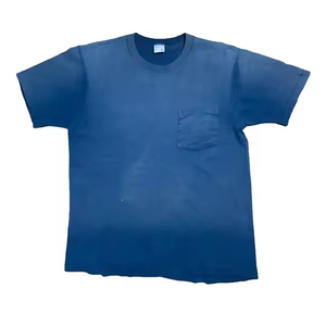 T-shirts à épaules tombantes délavés à l'acide T-shirts pour hommes délavés au soleil avec logo personnalisé pour la vente en gros OEM prix bon marché personnalisation - Product Image 4