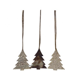 Gran oferta de alta calidad, colgante de pared de Metal, árbol de Navidad, arte de pared de Metal para exteriores para sala de estar, dormitorio, decoración de Navidad - Product Image 1