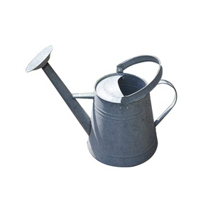 Arrosoir de jardin en métal galvanisé de la plus haute qualité enduit de poudre blanche avec poignée brune pour une utilisation dans le jardin - Product Image 2