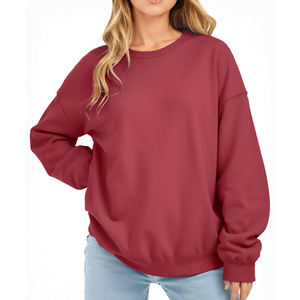 Sudadera Holgada Extra Grande para Chicas, de Primera Calidad, de Algodón y Felpa, Sudadera Extra Grande para Mujer - Product Image 1