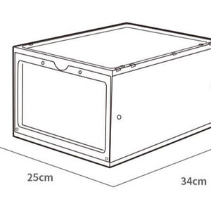 Boîte de rangement pour chaussures en acrylique transparent empilable à ouverture frontale, boîte à chaussures en plastique transparente, emballage, conteneur de rangement, organisateur - Product Image 2
