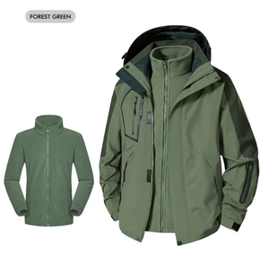 New Stylish <b>Men's</b> Warm Windbreaker <b>Jacket</b> with Zipper Thin Winter Windproof Windbreaker <b>Men's</b> <b>Jackets</b> - Product Image 3
