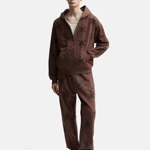 ออกแบบสีสันเฉพาะตัว เสื้อฮู้ดสตรีทแวร์ผู้ชายสำหรับฤดูหนาว ประดับด้วยคริสตัล แห้งเร็ว พิมพ์โลโก้ตามสั่ง - Product Image 1