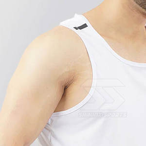 Camiseta sin mangas informal para hombre, diseño de talla grande transpirable de tejido de punto de gran tamaño con precio bajo, servicio OEM, fabricante de Pakistán - Product Image 3