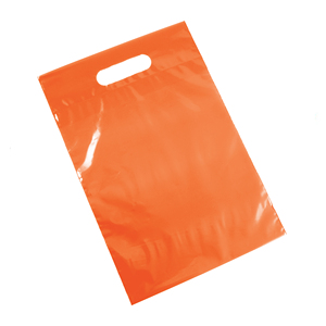 Bolsa de compras de plástico impresa personalizada, bolsa de plástico LDPE, diseño de logotipo personalizado, bolsa de plástico con asa troquelada LDPE impresa - Product Image 3