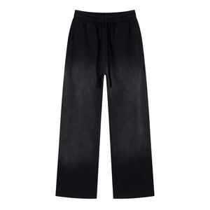 Custom Sweatpants Men's Sweatpants Street Hot Drawstring Washed Men's Trousers 450 Grams Spray Dyed Distress Loose <b>Pants</b> - Product Image 6