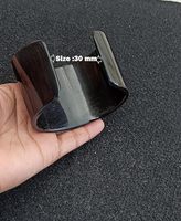 Boutons de manchette classiques faits à la main en corne de buffle, écologiques, naturels et polis, pour tenues formelles et costumes d'affaires