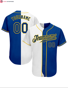 Maillot de baseball personnalisable de haute qualité votre propre logo chemise uniforme de softball en tissu antibactérien extensible respirant - Product Image 3