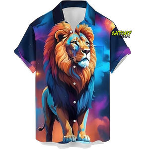 Chemise Hawaïenne Unisexe Personnalisée CATCHY GEARS OEM en Twill Sublimé Spandex/Polyester Style Urbain 3D Séchage Rapide - Product Image 5
