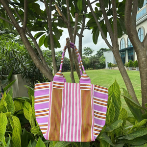 กระเป๋าซิปไนลอน PP เปอร์รีไซเคิลสำหรับอินเดียถุงช้อปปิ้งขนาดเล็กแบบยั่งยืนสินค้าใช้ซ้ำได้สินค้าในครัวเรือนขนาดตามสั่ง - Product Image 1