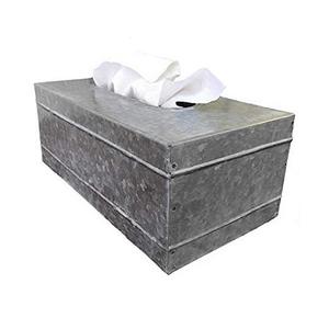 Caja de pañuelos de papel galvanizada con forma personalizada de calidad premium, decoración de mesa, dispensador de servilletas al por mayor - Product Image 1