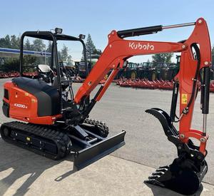 Mini-excavatrice sur chenilles compacte Kubota, machine de terrassement Kubota KX030-4, excavatrice hydraulique Kubota à vendre - Product Image 1