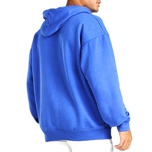 Sweat à capuche oversize personnalisé pour homme, 100 % coton, haute qualité, tendance hiver, uni, avec poche, teinture numérique - Product Image 2