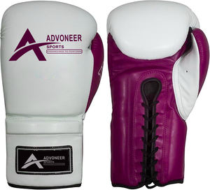 Guantes de Boxeo Advoneer Sports de 16oz con Cordones, Ligeros, Transpirables, que Absorben la Humedad, con Logotipo Personalizado, de Cuero Genuino, para Artes Marciales - Product Image 2