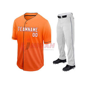Meilleure qualité personnalisé en gros jeunes Baseball Jersey uniformes bonne affaire y compris pantalon avec motif uni Style de sublimation - Product Image 1
