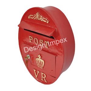 กล่องจดหมายติดผนังประตูด้านนอกกล่องโลหะรูปทรงรีแบบหรูหรา VR Royal POST - Product Image 2