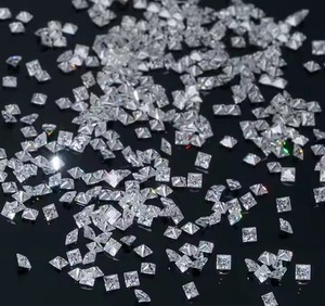 1,5 MM a 5 MM blanco E Color VVS2 piedra de corte princesa pequeño diamante Natural corte cuadrado piedra preciosa suelta para la fabricación de joyas piedra - Product Image 1