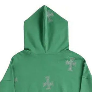 Sweat à capuche oversize décontracté à fermeture éclair intégrale imprimé sur mesure, effet délavé à l'acide, 100% coton pour l'hiver - Product Image 3