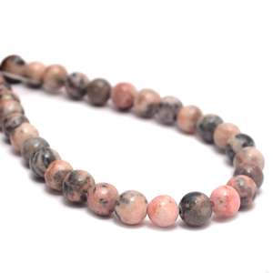 ลูกปัดพลอยธรรมชาติ Kamal Gems ลายม้าลาย 15 เส้น ขัดเงา งานฝีมือทำด้วยมือ - Product Image 5