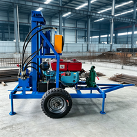 Petite plateforme de forage de puits d'eau, profondeur 120 m, pour l'eau domestique et la construction