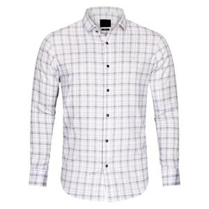 Camisa de vestir de oficina formal antiarrugas para hombre, camisa de manga larga con cuello abotonado, algodón, poliéster, popelina tejida, logotipo de primavera, mejor oferta - Product Image 4