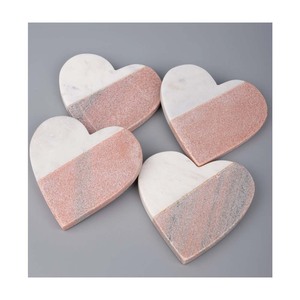 Rajasthani หินรูปหัวใจชุดถาดรองชาขัดเงาลวดลายสำหรับใช้ในบ้านและรีสอร์ท - Product Image 2