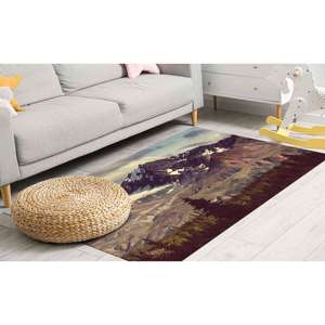 Tapis Paysage Montagne Enneigée, Tapis Imprimé, Tapis de Voiture Personnalisé, Tapis Doux à Poils Longs - Product Image 4
