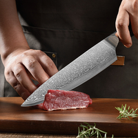 Ensemble de couteaux de cuisine de haute qualité, 7 pièces, PRESTIGE BLADES, acier damas à 67 couches, tranchant, durable, personnalisable, fabriqué à la main, ambidextre