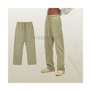 Unisex Athletic Jogger Fleece Sweatpants <b>Sherpa</b> <b>Lined</b> Winter Pant Elastic Waist Quick Dry Home Comfortable XL Size Knee Canvas - Product Image 5