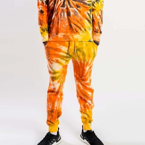 <b>Men</b> Casual <b>Tie</b>-Dye Sweatsuit Set - Cozy and Comfortable Loungewear Perfect for Everyday Wear and Lounging Indoors - Product Image 4