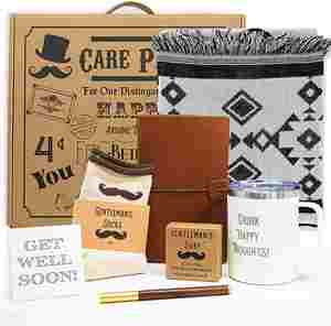 Drops hipping Family Relaxation Men Spa Selbst pflege Decke Journal Edelstahl becher Gute Besserung Geschenkset - Product Image 1